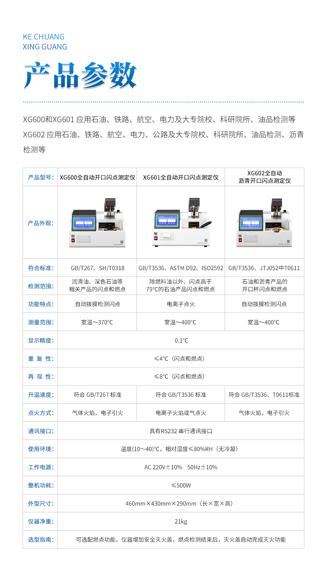XG602 全自動瀝青開口閃點測定儀